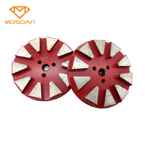 4-дюймовый крюк и петля V-elcro металлический соединенный шлифовальный диск с 10 сегментами - Product Image 4