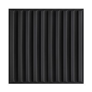 Papier peint autocollant en vinyle PVC Jinyi Wood Stripe, imperméable, couleur noire, décor en relief, à coller et à décoller - Product Image 1