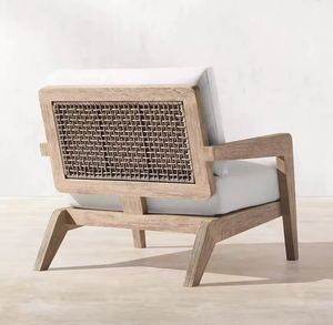 Sofá Moderno de Lujo para Jardín, Terraza de Hotel o Villa, Conjunto de Sofás de Madera de Teca para Exteriores - Product Image 4