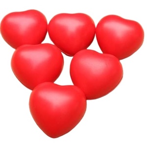Pelotas Antiestrés con Cara Sonriente: Mini Pelotas de Espuma en Forma de Corazón para Recompensas Escolares y Promociones - Product Image 2