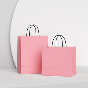 Sac en papier kraft pliable classique, écologique, durable, avec logo personnalisé, pour la vente en gros, pour la restauration rapide à emporter - Product Image 1