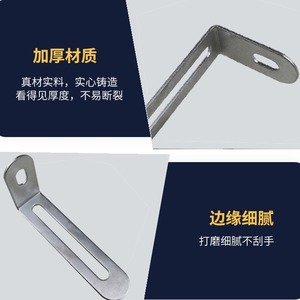 Support d'étagère en L Yuyao 73x25x15x1.4mm en acier pour fixation de meubles d'intérieur - Product Image 4