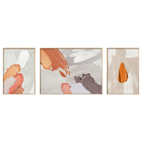 Vente en gros de cadres décoratifs personnalisés pour la maison, œuvres d'art de luxe, triptyque mural, peinture en porcelaine de cristal pour la maison