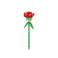 Ensembles de blocs de construction en forme de fleurs, plante en pot avec boîte cadeau, ensembles de briques MOC, ensembles de bricolage pour enfants, jouets éducatifs pour enfants 8735