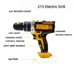 Perceuse électrique sans fil haute puissance pour usage domestique, ensemble de 118 pièces, mini perceuses à percussion, tournevis dynamométrique, outils électriques - Product Image 4