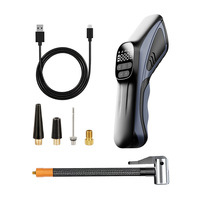 Compresseur d'air numérique sans fil rechargeable, mini pompe à pneus portable pour voiture, vélo, véhicule électrique
