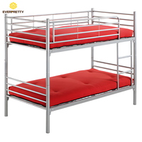 Fournisseur de mobilier commercial pour dortoirs scolaires, lits en métal, lits superposés démontables pour étudiants avec échelle