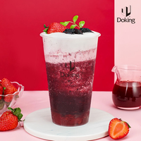 Doking Brand Real Fruit Strawberry Jam 2.5kg Strawberry Pulp Puree for Bubble Tea Smoothie and Dessert Topping Ingredients