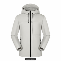 Veste imperméable unisexe d'hiver à capuche, doublée de polaire, coupe-vent, avec motif imprimé, pour le camping et les activités de plein air