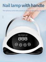 Sèche-ongles UV LED 180W, lumière de durcissement rapide professionnelle, 60 perles de lampe, poignée, machine de beauté pour le nail art en gel DIY