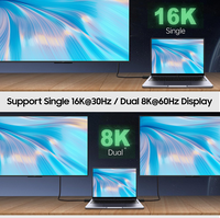 Kabel USB5 USB C 80Gbps Kabel Data 8K 60Hz USB Tipe C 5A 240W Kabel Pengisian Cepat Tipe C untuk Thunderbolt 5 4 Laptop Tablet Ponsel