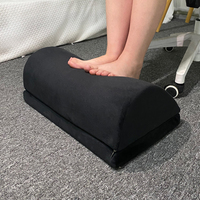 Oreiller de soutien de jambe Portable ergonomique incurvé semi-circulaire confortable réglable sous la Table repose-pieds sous le coussin de bureau