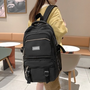 Fashion <b>Backpack</b> For Girls Large Capacity Laptop Compartment <b>School</b> Education <b>Black</b> - Product Image 2