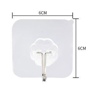 Gancho de plástico autoadhesivo Diseño transparente resistente Ganchos de plástico a prueba de agua y aceite - Product Image 3