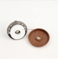 Diffuseur de parfum de luxe en alliage pour grille d'aération, rechargeable, personnalisé, pour voiture, en bois et métal, parfum unique