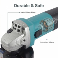 Meuleuse d'angle électrique miniature portable industrielle à vitesse variable réglable de 115 mm pour le polissage