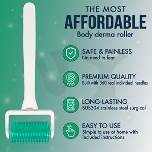 Meilleur vendeur en Amérique du Nord, rouleau dermique véritable avec aiguilles pour les <span class=keywords><strong>vergetures</strong></span> du corps, réduction de la cellulite, rajeunissement de la peau, article chaud - Product Image 4