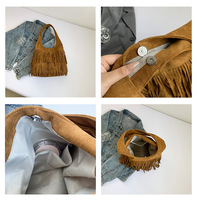Sac à main en similicuir à franges pour femmes, nouveau sac à bandoulière tendance, sacs à franges personnalisés, sacs fourre-tout pour femmes