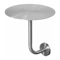 Table basse ronde de style simple et moderne noire murale en forme de L couleur personnalisable pour hôtel et extérieur