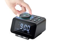 Dual Alarm Digital PLL FM Radio Schreibtisch & Tisch uhr mit USB-Ladegerät Modernes Design unterstützt die Temperatur-für den Heim-oder Büro gebrauch