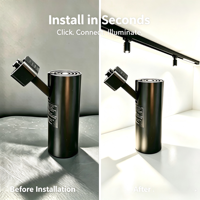 Support de rail pour éclairage commercial GU10 avec angle réglable, en aluminium et PVC, LED IP44, pour éclairage sur rail intérieur avec connecteur Juno.