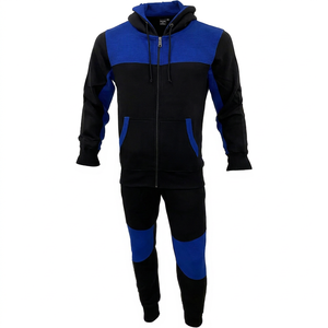 Conjunto Deportivo Personalizado Unisex con Capucha y Paneles, Sudadera con Cierre y Pantalones, Dos Piezas, Estilo Casual, Estampado de Leopardo - Product Image 1