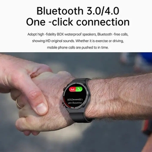 ECG + PPG BT chiamata QW39 <span class=keywords><strong>SmartWatch</strong></span> braccialetto sportivo NFC impermeabile orologio personalizzato viso uomini QW39 <span class=keywords><strong>SmartWatch</strong></span> rotondo per IOS Android - Product Image 4