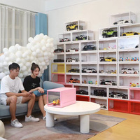 Nouveau produit boîte à chaussures intelligente armoire côté ouvert haute lumière LED transparente filet anti-oxydation boîte d'affichage
