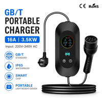 Chargeur EV portable 3,5 kW, chargeur EV portable alimenté par batterie