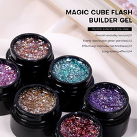 Fournitures professionnelles pour ongles, style français, végan, écologique, 24 couleurs, gel vernis pailleté sans HEMA, anti-adhésif, dur, ensemble de vernis gel