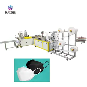 High Speed KF 94 Surgical Face Mask Machine KF94 Flat Folded Mask Making Equipment China