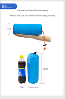 Matelas de camping gonflable automatique à pompe à pied, en TPU, ultraléger, épaissi, imperméable, portable, pour 1-2 personnes, vente en gros, OEM