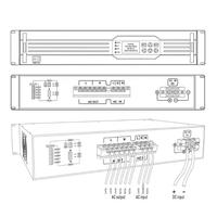 Convertisseur de puissance 1KVA avec communication RS232 RS485 SNMP, surveillance à distance, 24V 220V 60Hz, convertisseur de rack