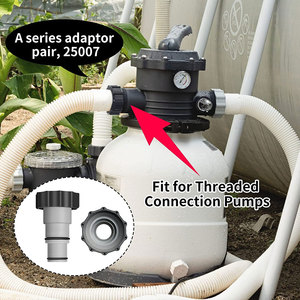 Adaptateur de <span class=keywords><strong>tuyau</strong></span> de remplacement <span class=keywords><strong>raccord</strong></span> fileté pour piscines hors sol système d'eau salée - Product Image 4