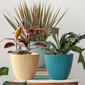 Prix d'usine Pots de plantes ronds en plastique épais pour jardin d'intérieur Conteneurs de <span class=keywords><strong>jardinage</strong></span> décoratifs Pots - Product Image 4