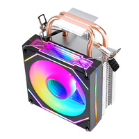 Ventilateur de refroidissement CPU QiuzAim 12e génération 1700 pour ordinateur, 2/4/6 caloducs, 90 mm, lumineux, 1150, refroidissement par air, 4 broches/PWM, silencieux, 1200