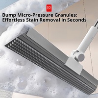 Balai et raclette chinois double usage en PP, modèle A26BBS051, pour le nettoyage, le balayage et le séchage des sols de salle de bain