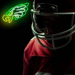 Enseigne néon LED Aigles, idéale pour la décoration murale de chambre, dortoir, ou « man cave », cadeau de Noël ou d'anniversaire pour les fans - Product Image 4