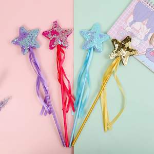 Baguette magique de princesse, baguettes magiques étoiles, bâton d'ange, fée princesse, baguette magique étoile, baguettes magiques pour fête d'anniversaire - Product Image 1