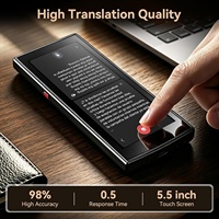 Dispositif de traduction vocale IA haut de gamme sans WiFi, traduction hors ligne en temps réel, 150 langues, enregistrement professionnel premium