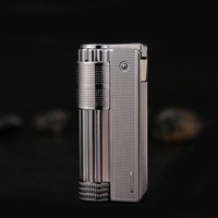 Briquet à kérosène antique antique en métal, créativité personnalisée, meule nostalgique pour hommes Ming