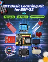 Kit d'apprentissage d'ingénierie électronique IoT ESP-32 économique et efficace avec 20 capteurs et actionneurs