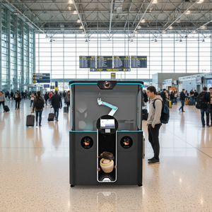 Robot Barista <span class=keywords><strong>de</strong></span> 6 Ejes con Certificación CE, Robot <span class=keywords><strong>de</strong></span> Café con Carga <span class=keywords><strong>de</strong></span> Imágenes con un Clic, Máquina Expendedora <span class=keywords><strong>de</strong></span> Café Inteligente - Product Image 6