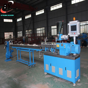 PP/PE + 20%-80% kalsiyum karbonat dolgu Masterbatch çift vidalı ekstruder/renkli Masterbatch yapma makinesi - Product Image 4