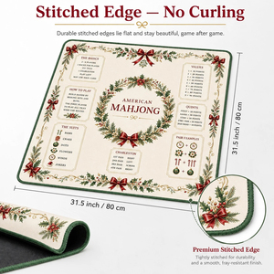 Fabricant de tapis de mahjong américain sur mesure, antidérapant, en caoutchouc naturel, 31,5 x 31,5 pouces, imprimé en couleur, étiquette privée, tapis de jeu - Product Image 5