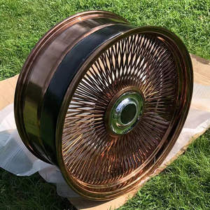 Rueda de radios de coche de 20, 22 y 24 pulgadas, color dorado, 2022, 140, <span class=keywords><strong>180</strong></span>, 200, venta al por mayor, 100 - Product Image 2