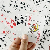 Carte à jouer en pvc bon marché carte de papier carte de poker d'usine
