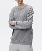 Vêtements de créateurs à col rond unisexe 2025 nouveautés 100% coton épais GSM Logo personnalisé brodé Produits d'hiver tendance