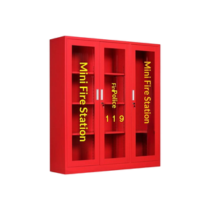 Gabinete de bomberos mini personalizable, gabinete de almacenamiento de extintores de acero rojo 1600*390mm Caja vacía - Product Image 2