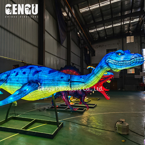 Lanterne de dinosaure pour parc extérieur, décoration de vacances, lanterne étanche avec lumière - Product Image 5